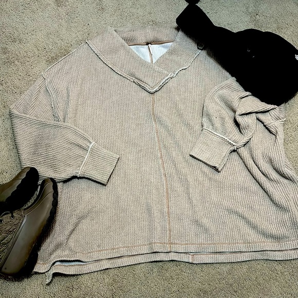 Free people cozy up pullover sweater - Picture 1 of 2